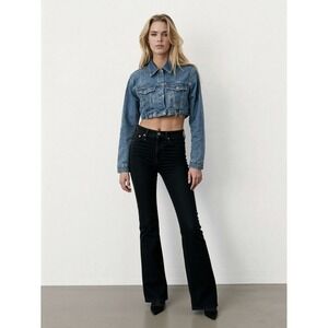 Madewell Perfect Vintage Flare Jeans Women Sz 24 Dark Wash Retro Y2K‎